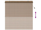 Roller Blind Brown 160 x 220 cm Bamboo 42039777