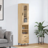 Highboard Sonoma Oak 34.5x34x180 cm Engineered Wood 3199316