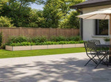 Raised Garden Bed Ivory 400 x 80 x 24 cm cold-rolled steel 8006513