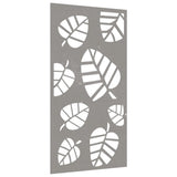 Garden Wall Decoration 105x55 cm Corten Steel Leaf Design 824488