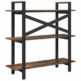 Bookshelf Smoked Oak 100 x 33.5 x 102 cm Engineered Wood 883948