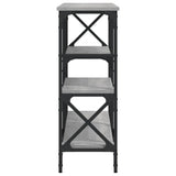 Console Table Grey Sonoma 150x29x76.5 cm Engineered Wood 835472