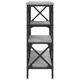 Console Table Grey Sonoma 150x29x76.5 cm Engineered Wood 835472