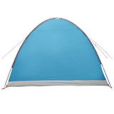 Cabin Tent with Roof Blue 4-Person Polyester and Steel 42028580