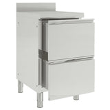 Commercial Kitchen Cabinet with 2 Drawers 50x60x96 cm 151178