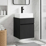 Wall-mounted Sink Vanity Black 39 x 41 x 62.5 cm 890573