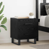 Bedside Cabinet Black Oak 40 x 35 x 47.5 cm Engineered Wood 882062