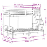 Bunk Bed without Mattress 90x200/120x200 cm Solid Wood 3207185