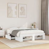 Bed Frame without Mattress White 140x200 cm Engineered Wood 3295471