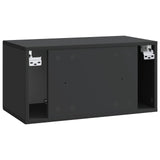 Wall-Mounted TV Cabinet Black 59.5 x 31 x 30 cm Engineered Wood 898706