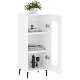 Sideboard High Gloss White 34.5x34x90 cm Engineered Wood 828814