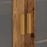 Hanging Wall Cabinet Old Wood 69.5x34x90 cm 857043