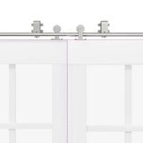 Sliding Door Hardware Kit 200 cm Stainless Steel Silver 3295760