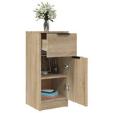 Sideboards 2 pcs Sonoma Oak 30x30x70 cm Engineered Wood 811122