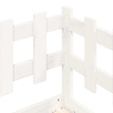 Day Bed without Mattress White 90x200 cm Solid Wood Pine 840380