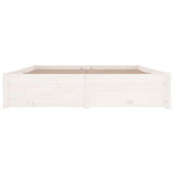 3103509 Bed Frame without Mattress with Drawers White 120x200 cm