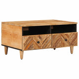 Coffee Table with Drawer Brown 80 x 54 x 40 cm Solid Mango Wood 4018929
