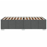 Bed Frame without Mattress Dark Grey 90x190 cm Single Fabric 3284798