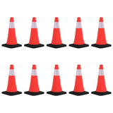 Reflective Traffic Cones with Heavy Bases 10 pcs 50 cm 150942