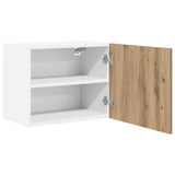 Hanging Cabinet 2 pcs Artisan Oak and White 50 x 31 x 40 cm 884161