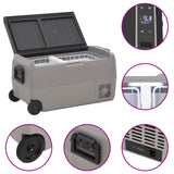 Cool Box with Wheel and Handle Black&Grey 50 L PP&PE 3154656