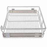 50482 Pull-Out Wire Baskets 2 pcs Silver 800 mm
