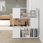 Book Cabinet Room Divider White 80x24x94 cm Engineered Wood 809125