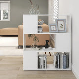 Book Cabinet Room Divider White 80x24x94 cm Engineered Wood 809125