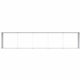 Garden Raised Bed 485 x 100 x 68 cm Galvanised Steel 42017370