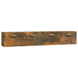 Wall Cabinets 2 pcs Smoked Oak 100x36.5x35 cm Engineered Wood 3115665
