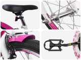Kids Bike with Training Wheels 18 Inches for 5-7 Years Old Pink 42009595