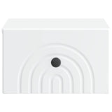 Wall-Mounted Bedside Cabinet 2 pcs White 33 x 34.5 x 20 cm 898086
