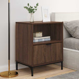 Bedside Cabinet 2 pcs Brown oak 49 x 36 x 61 cm Engineered wood 883489