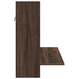 Wall-Mounted Desk Brown Oak 105x48x75 cm Engineered Wood 847974