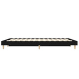 Bed Frame without Mattress Black 120x190 cm Small Double Engineered Wood 832086
