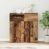Sideboard with Drawer Old Wood 78 x 38 x 80 cm Engineered Wood 871675