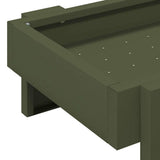 Chicken Feeding Trough Olive Green 80 x 28 x 13.5 cm 874622