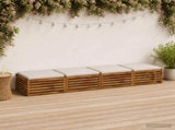 4-Piece Seat Cushions SOEST 4 pcs 100% Polyester White 944998