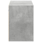 TV Wall Cabinet with LED Lights Concrete Grey 100x31x45 cm 852295