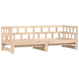 ZNTS Daybed with Trundle without Mattress 90x190 cm Single Solid Wood 836210