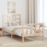Bed Frame without Mattress 90x190 cm Single Solid Wood Pine 3191936