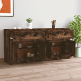 Sideboards 2 pcs Smoked Oak Engineered Wood 3185268