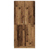 Wardrobe Old Wood 80x52x180 cm Engineered Wood 855882