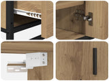 Bathroom Furniture Set 3 pcs Artisan Oak Engineered Wood 3402424