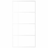 Sliding Door Frosted ESG Glass and Aluminium 102.5x205 cm White 151689