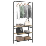 Clothes Rack Sonoma Oak 77 x 30 x 171 cm Engineered Wood 868464
