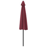 Balcony Parasol with Aluminium Pole Bordeaux Red 300x155x223 cm Half 312502