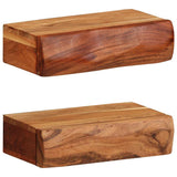 Wall Shelves 2 pcs 30x17x8 cm Solid Wood Acacia 373628
