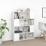 Book Cabinet Room Divider White 100x24x124 cm 809188