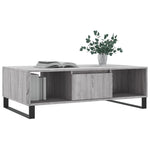 ZNTS Coffee Table Grey Sonoma 104x60x35 cm Engineered Wood 827098